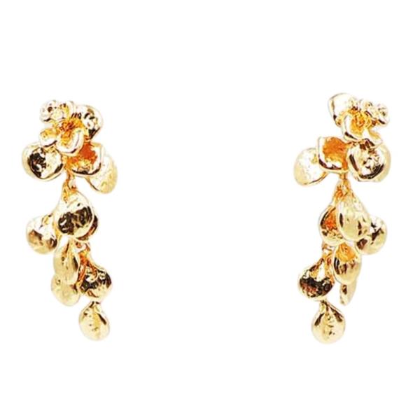 TRIPLE FLOWER EARRING
