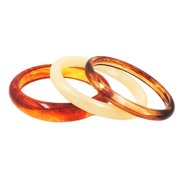 ACETATE BANGLE BRACELET SET