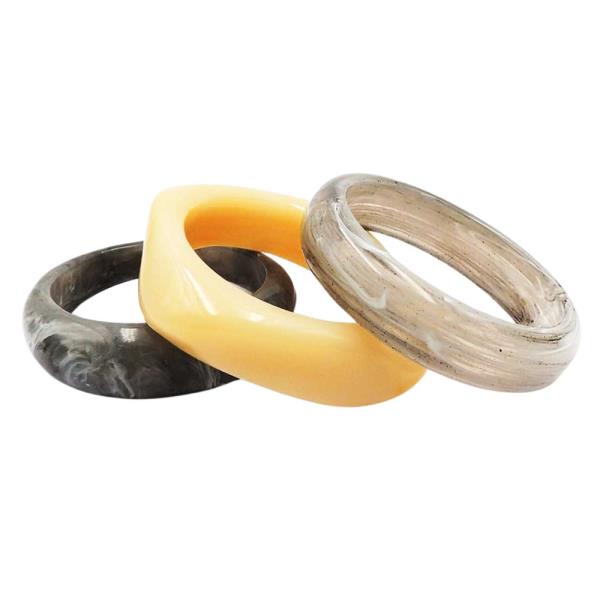 ACETATE BANGLE BRACELET SET
