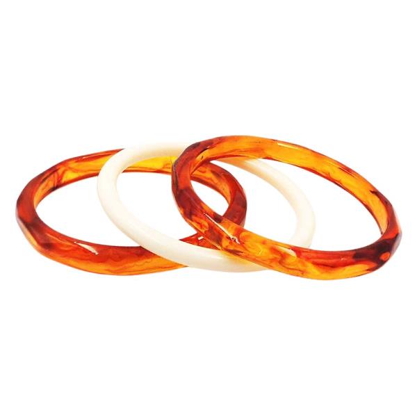 ACETATE BANGLE BRACELET SET