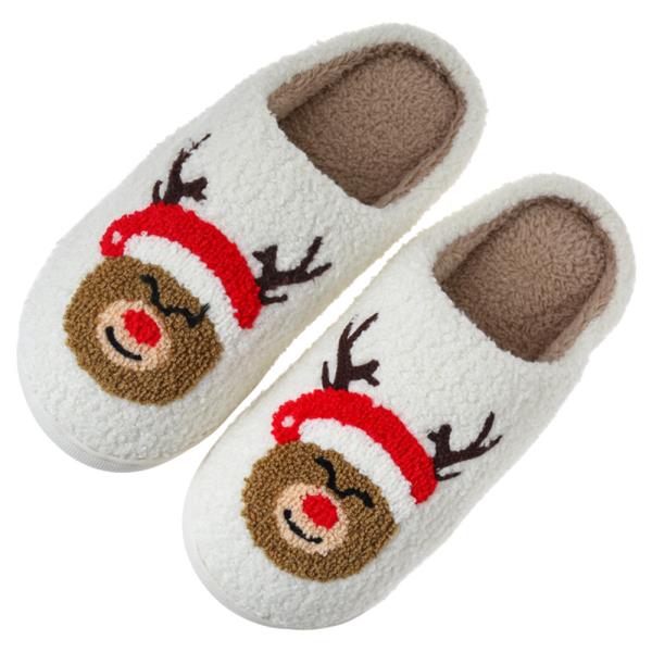 CHRISTMAS RUDOLPH REINDEER COZY HOME SLIPPER