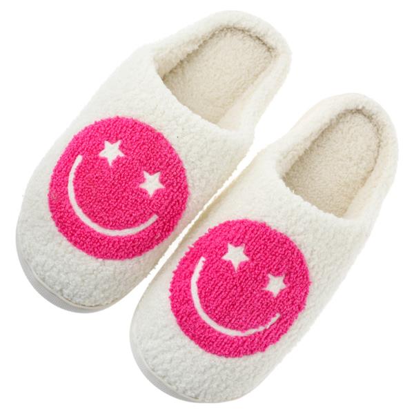 STAR SMILEY HAPPY FACE COZY HOME SLIPPER