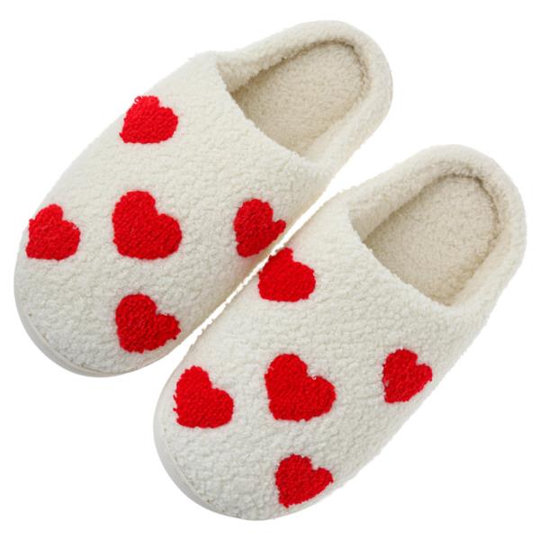 HEART PATTERN COZY HOME SLIPPER