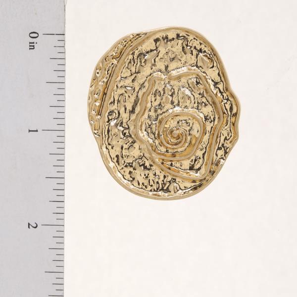 ROUND METAL EARRING