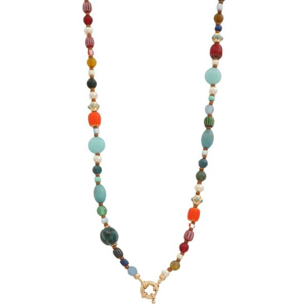 COLORFUL BEADED NECKLACE