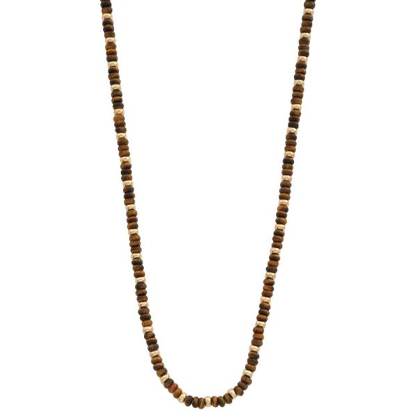 MIXED BEADED NECKLACE