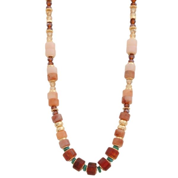 ACETATE BEADED NECKLACE