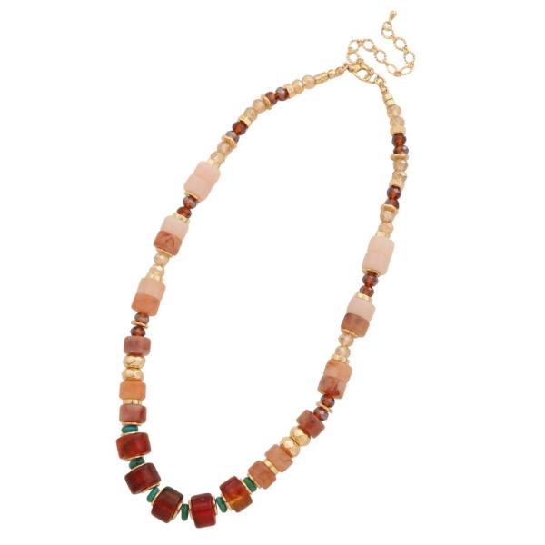 ACETATE BEADED NECKLACE