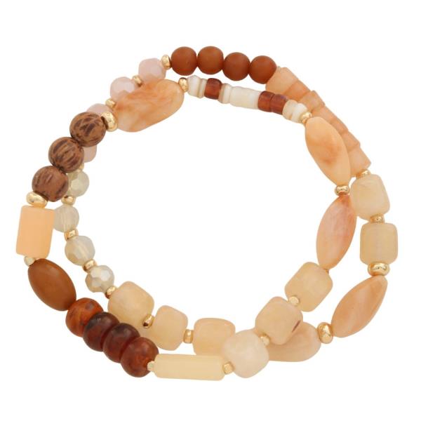 MIXED BEAD BRACELET SET