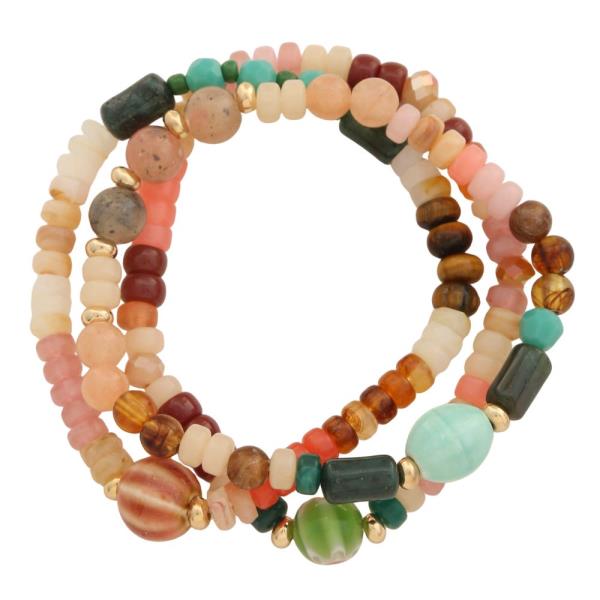 MIXED BEAD BRACELET SET