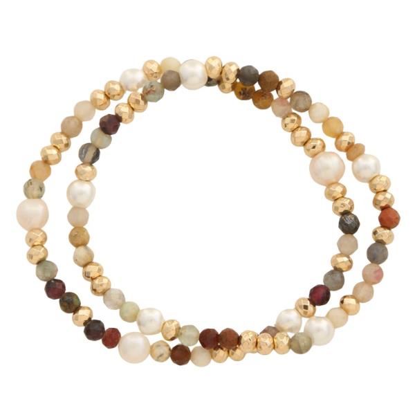 MIXED BEAD BRACELET SET