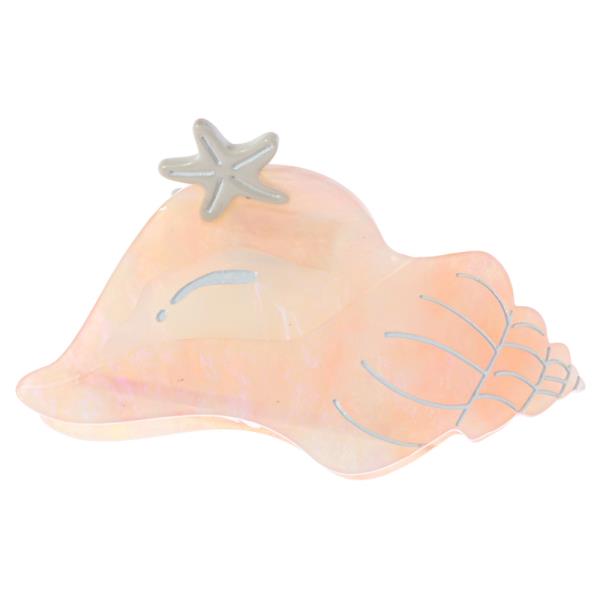 SEASHELL STARFISH DETAIL HAIR CLAW JAW CLIP