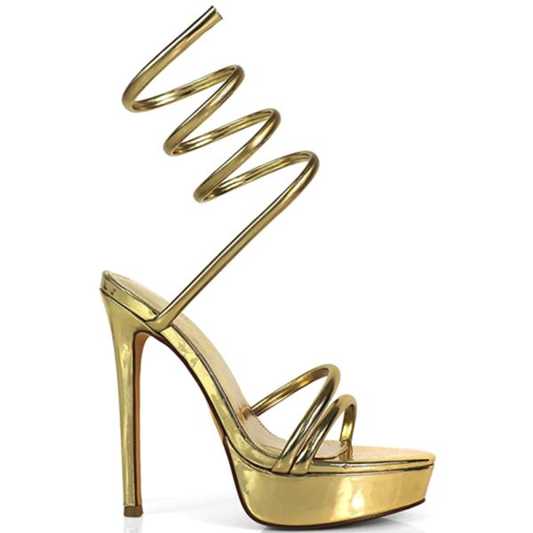 PLATFORM SPIRAL SANDAL 12 PAIRS