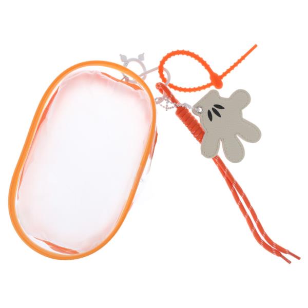 CLEAR PVC HAND CHARM COIN PURSE BAG