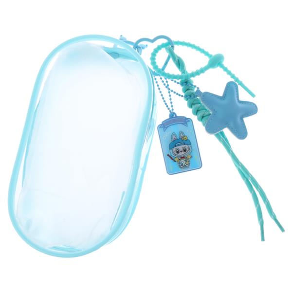 CLEAR PVC CHARACTER STAR CHARM COIN PURSE BAG