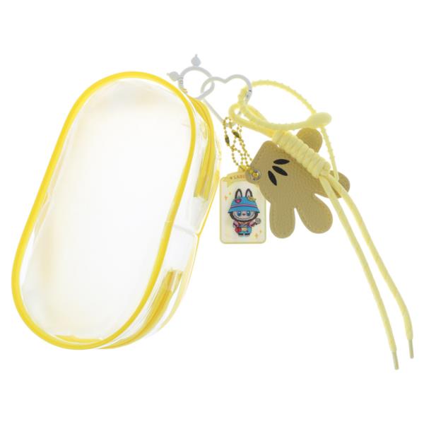 CLEAR PVC CHARACTER HAND CHARM COIN PURSE BAG