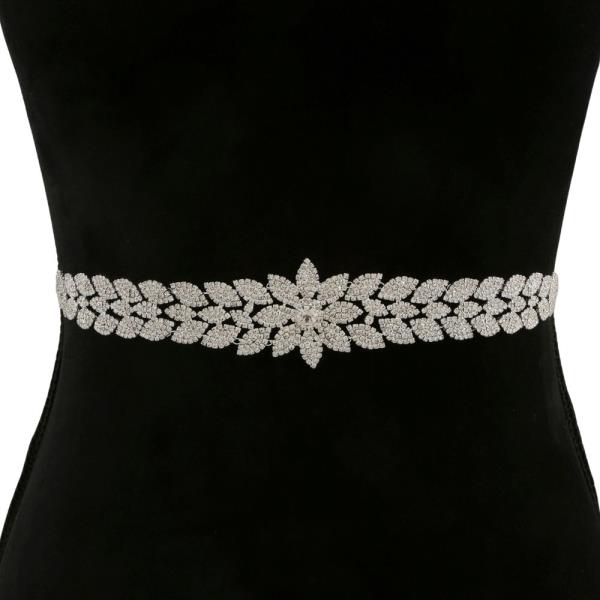 RHINESTONE FLOWER BELT