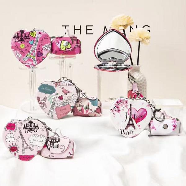 2IN1 APLANE MIRROR AND MAGNIFYING TOWER HEART DESIGN (12 UNITS)