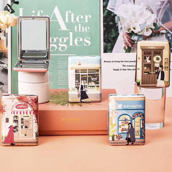 2IN1 APLANE MIRROR AND MAGNIFYING COFFEE GIRL DESIGN (12 UNITS)