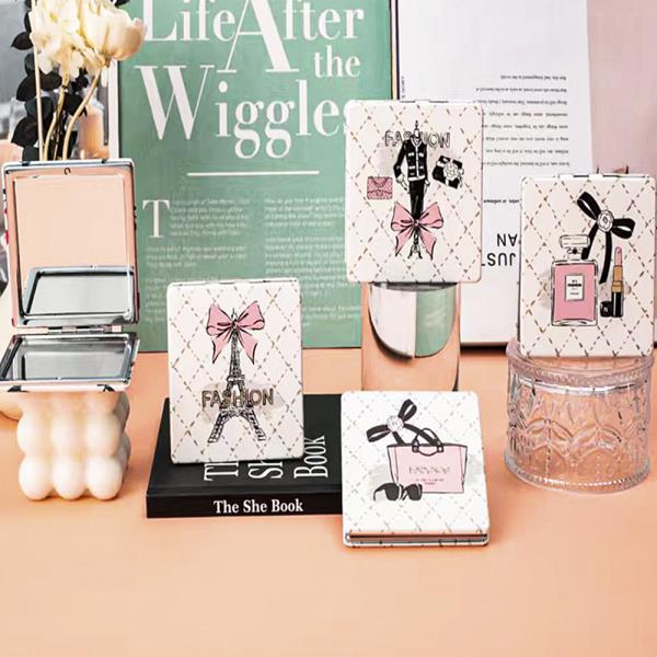 2IN1 APLANE MIRROR AND MAGNIFYING FASHION RIBBON DESIGN (12 UNITS)