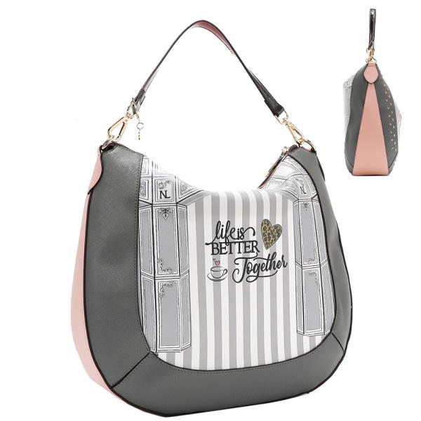 NICOLE LEE LADIES NIGHT OUT HOBO BAG
