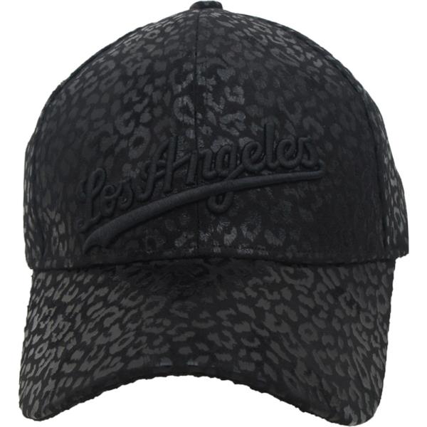 LOS ANGELES EMBROIDERED CAP LEOPARD HAT