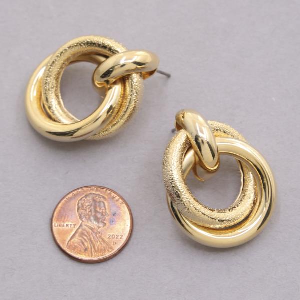 SODAJO METAL GOLD DIPPED EARRING