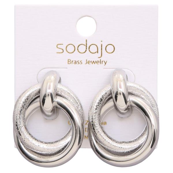 SODAJO METAL GOLD DIPPED EARRING