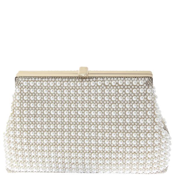 PEARL ALL OVER DESIGN EVENING CLUTCH