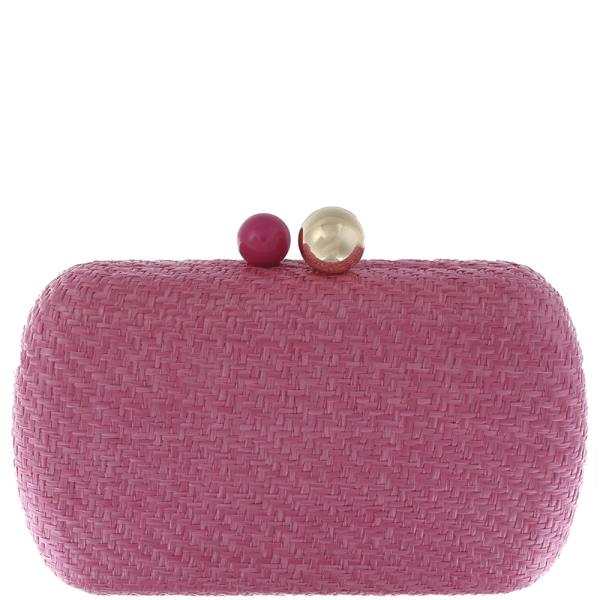 WOVEN COLORED EVENING CLUTCH