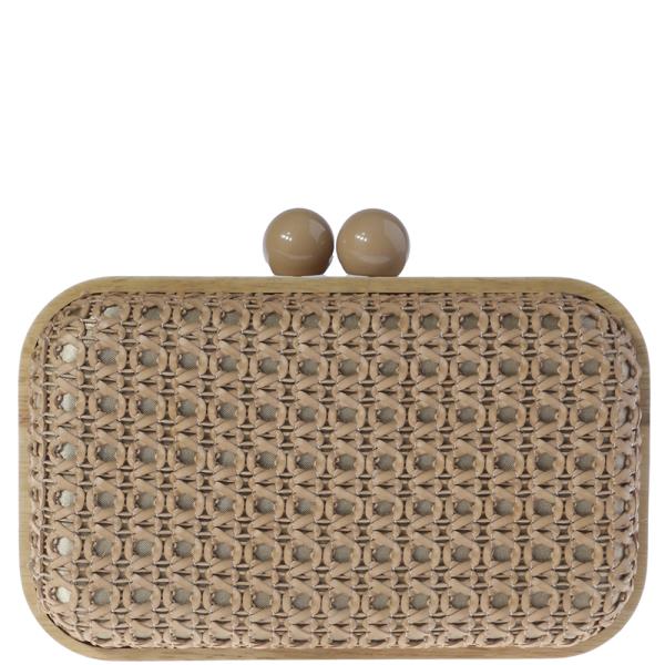WOVEN DESIGN EVENING CLUTCH