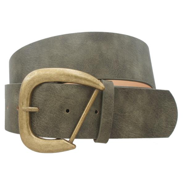 IRREGULAR ROUNDED D BUCKLE BELT