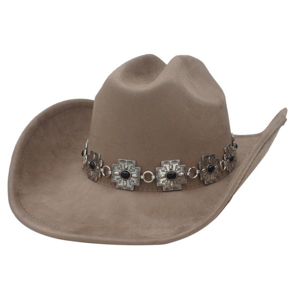 CAB ACCENT AZTEC CROSS BAND MICROSUEDE COWBOY HAT