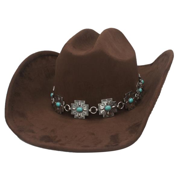 CAB ACCENT AZTEC CROSS BAND MICROSUEDE COWBOY HAT