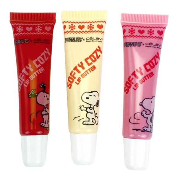 CELAVI PEANUTS SOFTY COZY 3PC LIP BUTTER (2 UNITS)