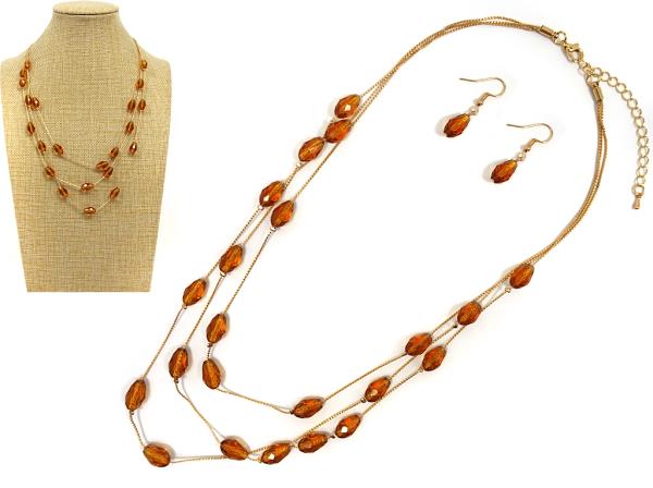 BEADED STATION LAYERED NECKLACE