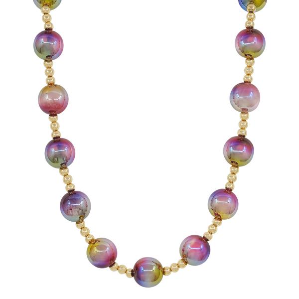 CANDY BEADS CCB AC NECKLACE