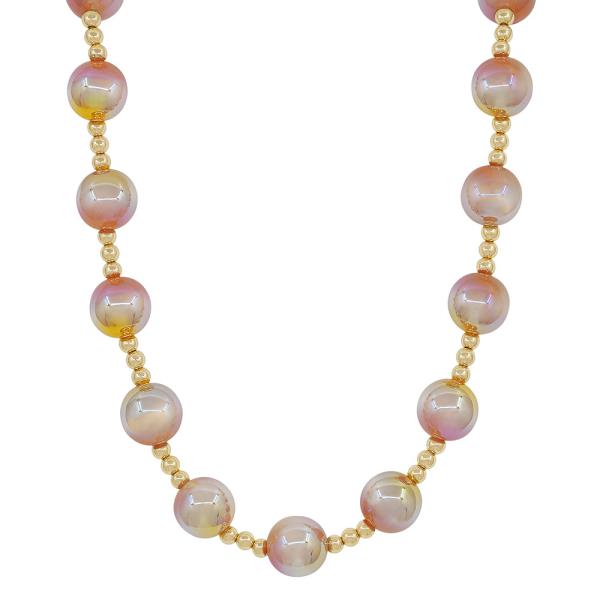 CANDY BEADS CCB AC NECKLACE