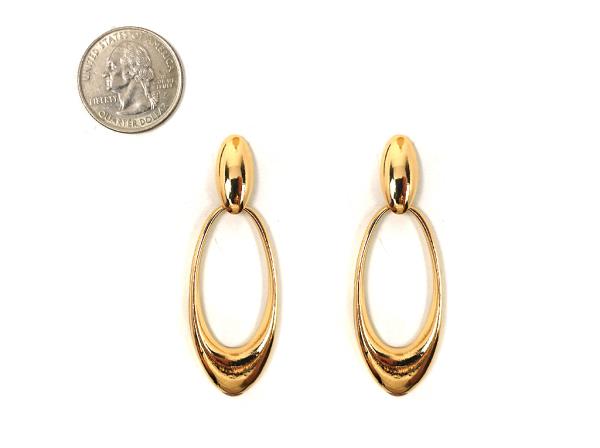 OVAL TEARDROP DANGLE EARRING