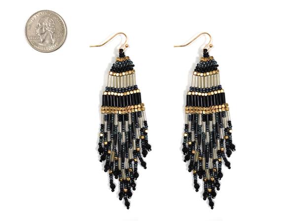 BEADED DANGLE EARRING