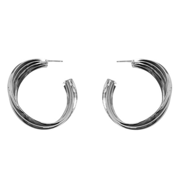 MULTI OPEN HOOP METAL EARRING