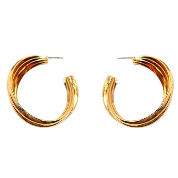 MULTI OPEN HOOP METAL EARRING