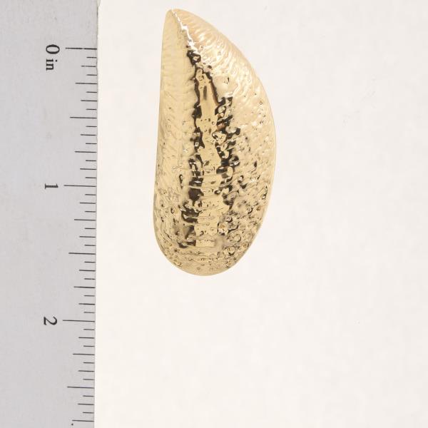 TEXTURED TEARDROP METAL EARRING