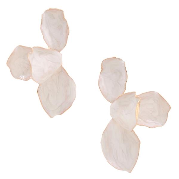 FLOWER METAL EARRING