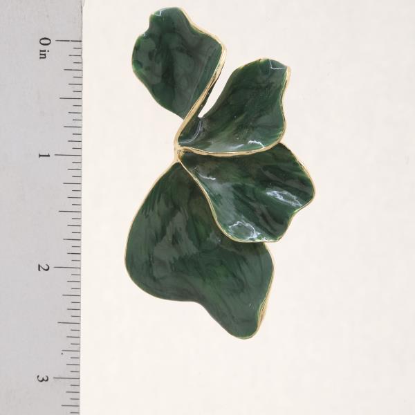 COLOR METAL FLOWER EARRING