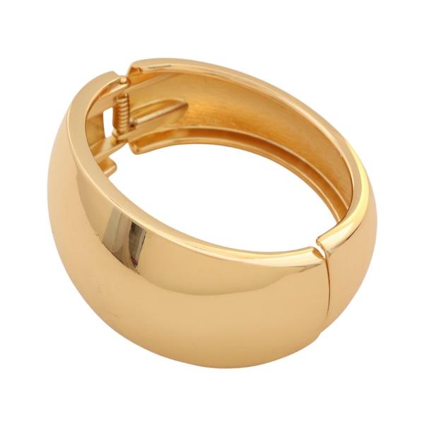 WIDE METAL HINGED BRACELET