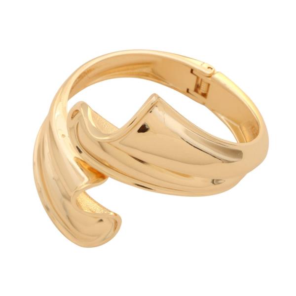 RUFFLE METAL HINGED BRACELET