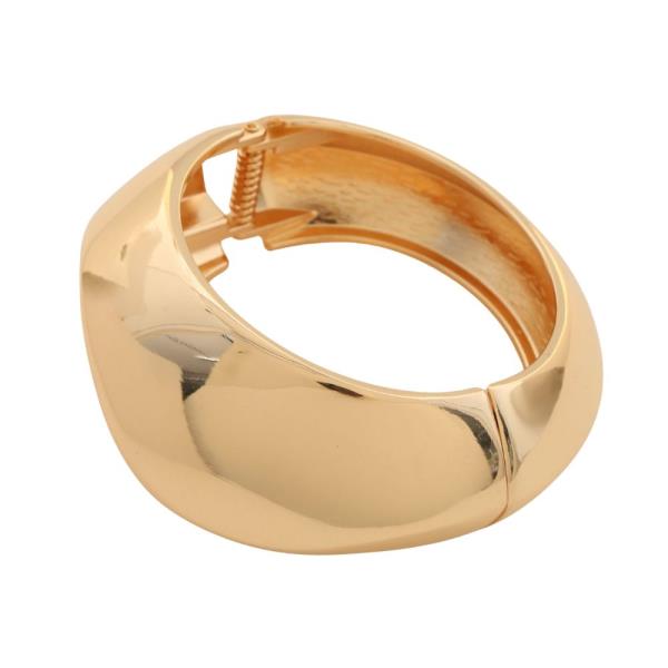 ASYMMETRICAL BANGLE HINGED METAL BRACELET