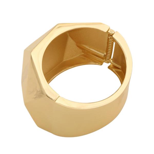 WIDE METAL HINGED BRACELET