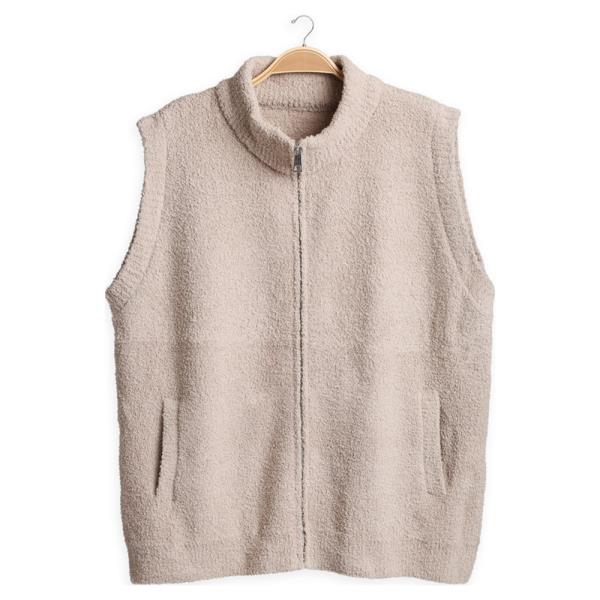 SOLID OVERSIZED ZIPPER SWEATER VEST W POCKETS